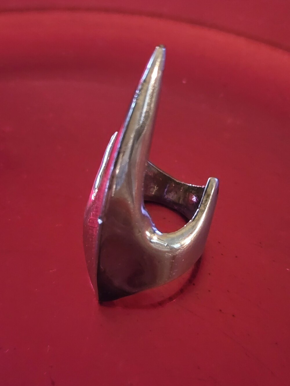 Vintage Gothic Stainless Steel Claw Armor Statement Ring Size 10.5